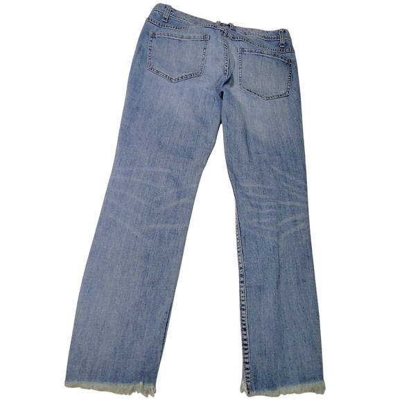 Free People Busted Knee Raw Hem Skinny Jean Size 28 - Picture 1 of 7